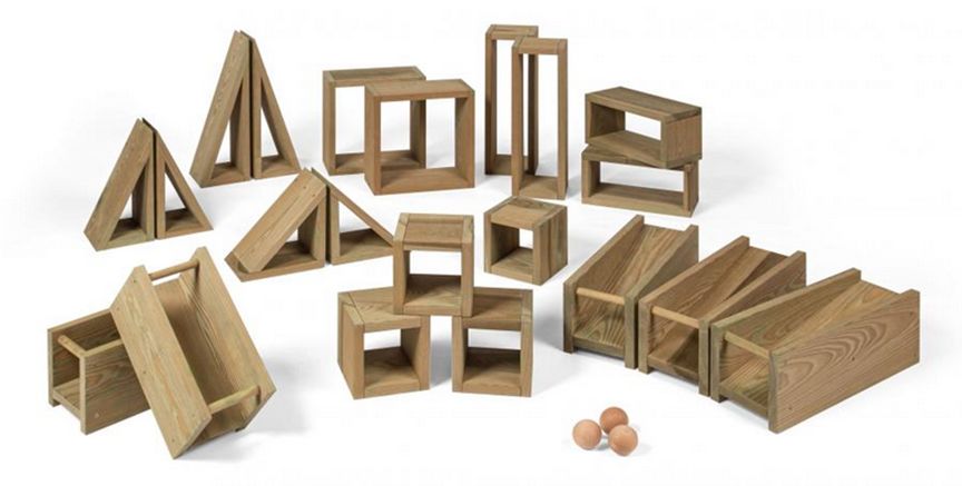 Bausteine-Outdoor, 24-teilig, Erzi