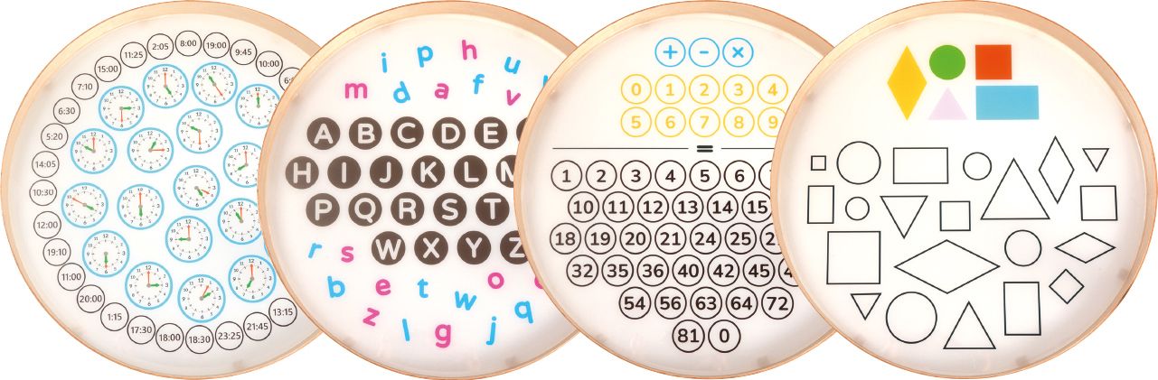 Lernscheiben für Leuchtlübel, 4er Set - Eduplay