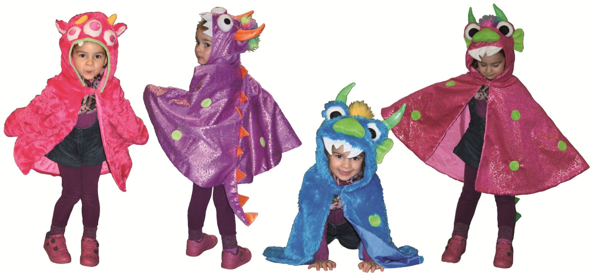 Schlüpfkostüme-Set "Monster", 4-tlg.