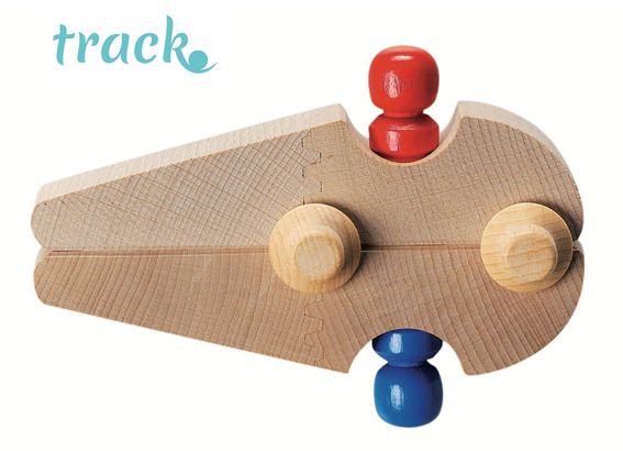fagus® track Rennwagen für Kugelbahn 