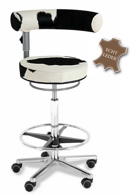 Sanus®-Gesundheitsstuhl Hochstuhl Leder, Lehne 360° schwenk- und höhenverstellbar (LH)  - Preise dieser Serie variieren -