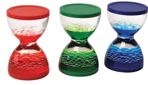 Flüssugsanduhren / Blasenblubber, 3er Set