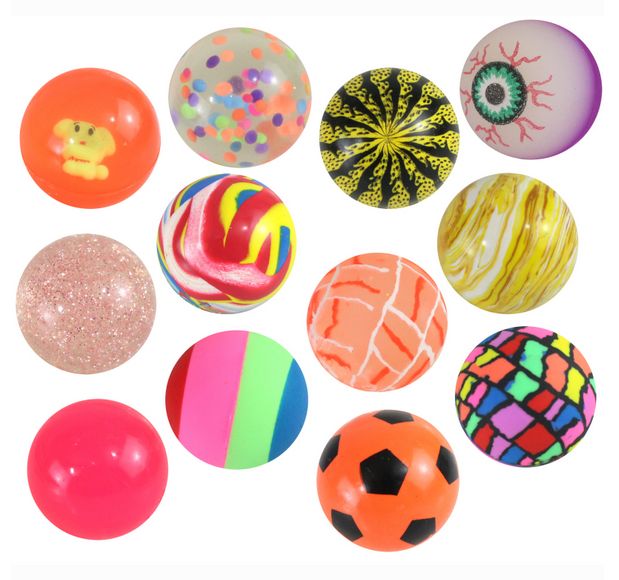 Flummi Dopsball Ø 4,5 cm, sortierter Mix , 25 Stück - Rasehorn