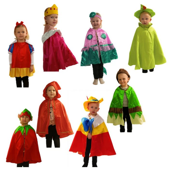 Schlüpfkostüme-Set "Märchenwelt", 8-tlg.