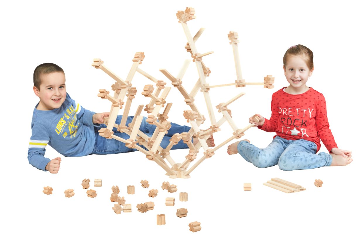 Kreativ-Steckbausteine, 141-teilig - Eduplay