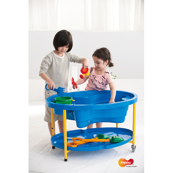 Sand- und Wassertisch oval, blau