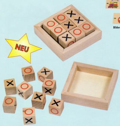 Tic Tac Toe - X/O-T.T.T. - Holzspiel