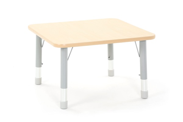 Quadrattisch "Owlaf" höhenverstellbar, 75 x 75 cm, mit Melamin-Oberfläche