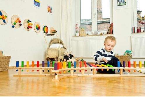 Standdomino Viertelkreis 6 Steine - Fridlin