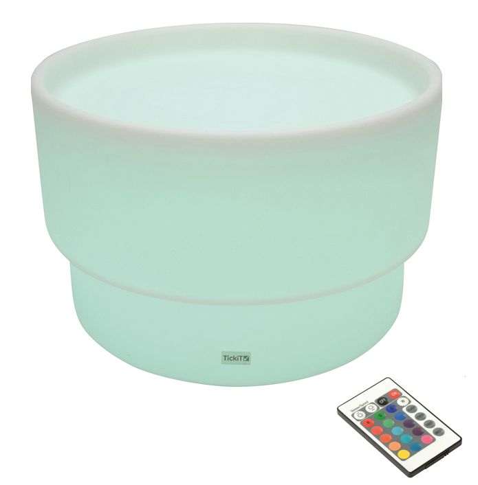 Runder Leuchttisch Ø 69 cm H. 45 cm, inkl. Fernbedienung für Farbwechsel