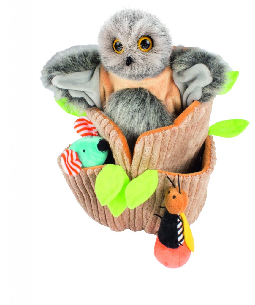 Geschichten-Handpuppe Eule Otis und Freunde, 4-tlg.