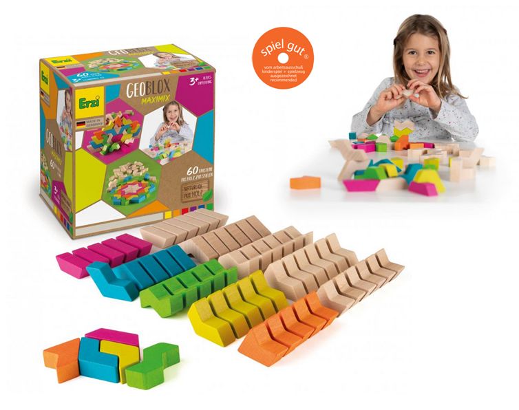 Bausteine GeoBlox MaxiMix, 60-teilig