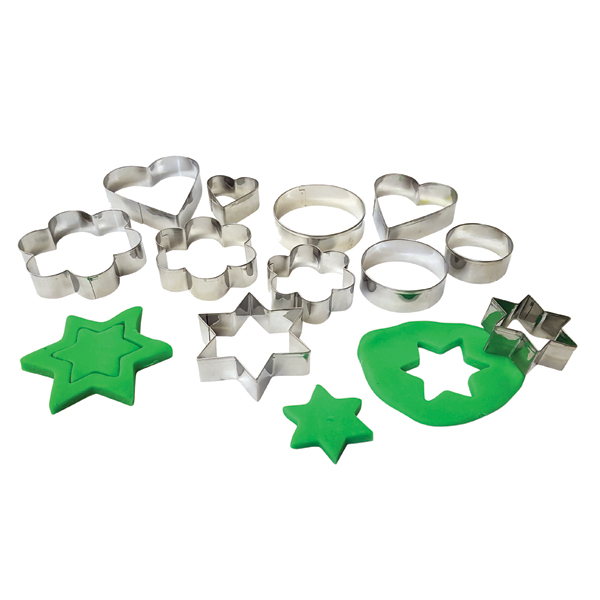 Metall-Ausstechformen, 12er Set