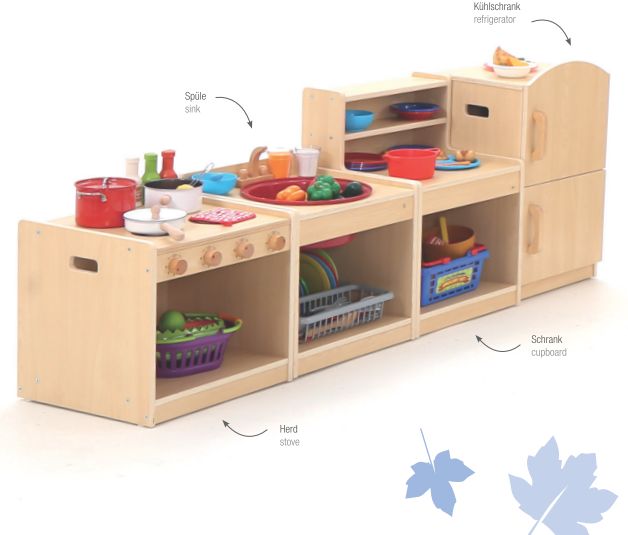 Schrank-Spielküche für Krippenkinder "Owlaf"