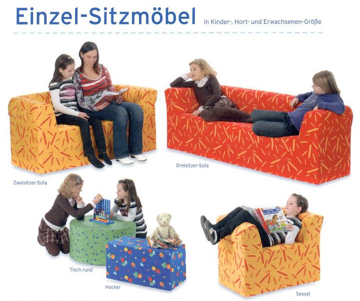 Dreisitzer-Sofa, in 3 Größen wählbar