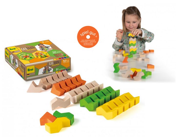 Bausteine GeoBlox ZickZack, 30-teilig Bausteine GeoBlox ZickZack, 30-teilig