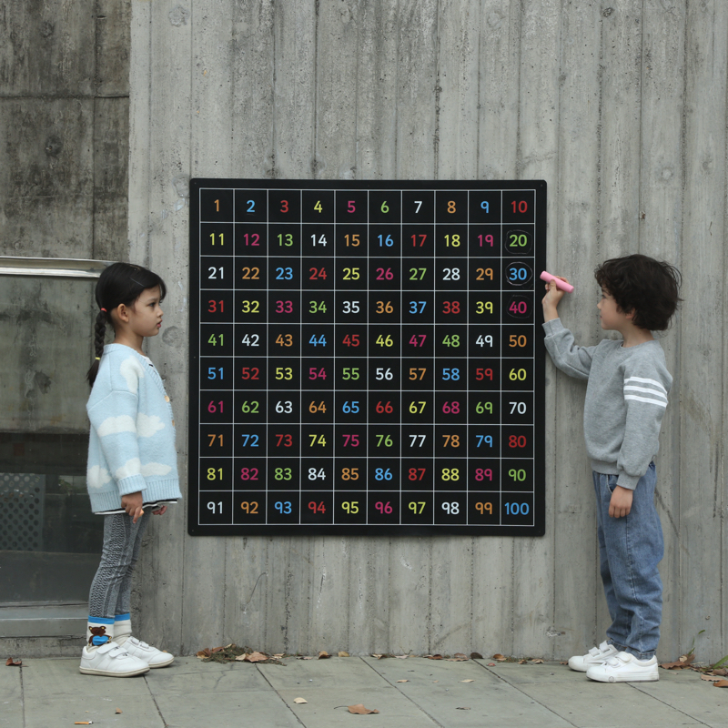Outdoor-Kreidetafel "Zahlen 1 - 100"