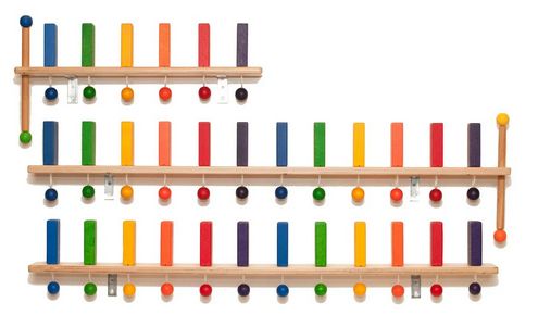 Wanddomino 12 Steine, Hebel rechts - Fridlin