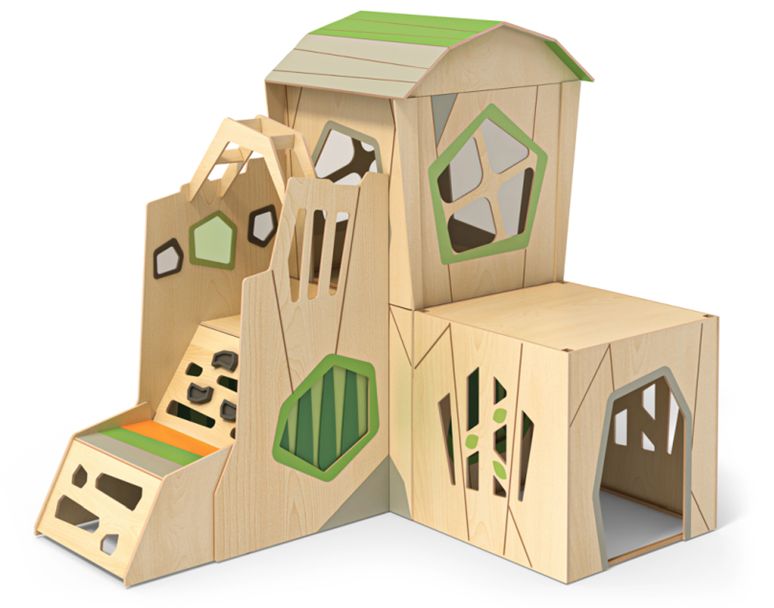 Spielhaus "Owlaf", 4er Eck-Kombi