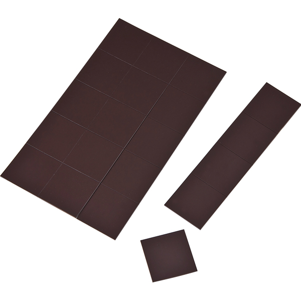 Magnet-Quadrate selbstklebend, 60er Set
