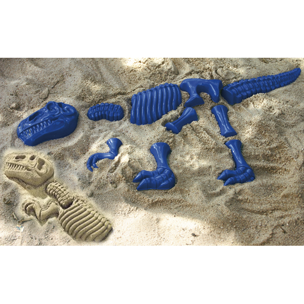 Sandform Dinosaurier Rex blau, 10-teilig