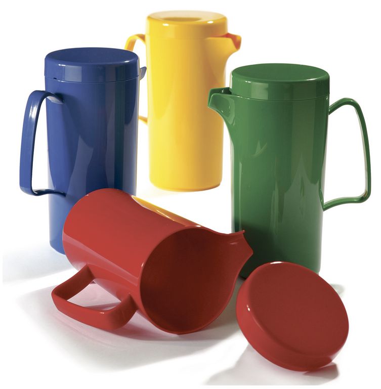 Kanne mit Deckel (PC) 0,6 Liter  verschiedene Farben