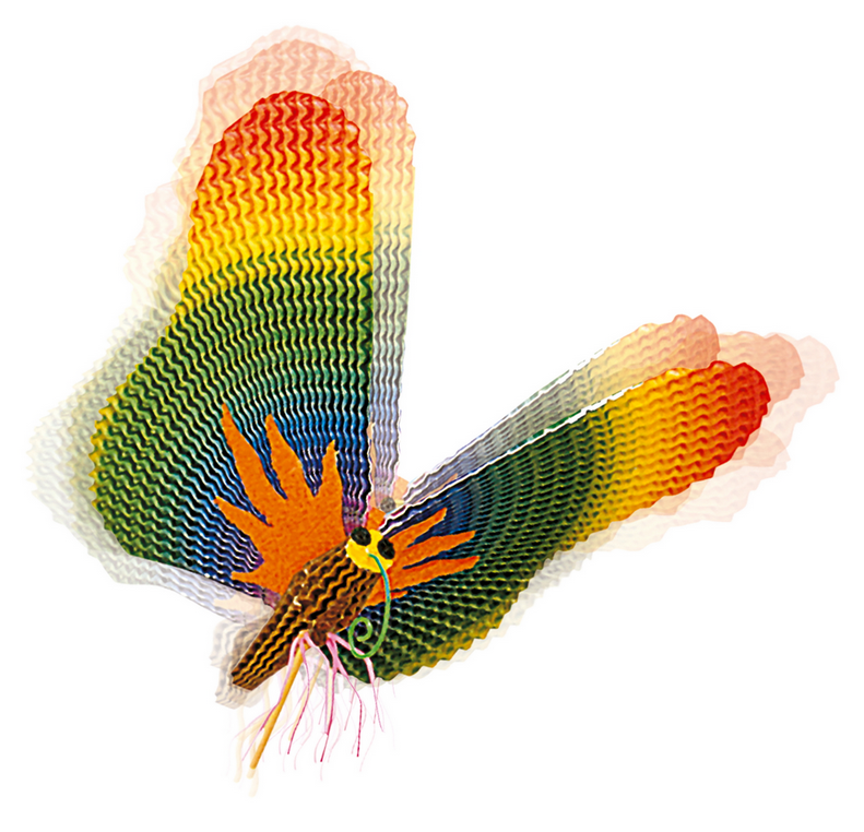 E-Wellpappe Regenbogenfarben doppelseitig gefärbt,  35 x 50 cm, 10 Bogen