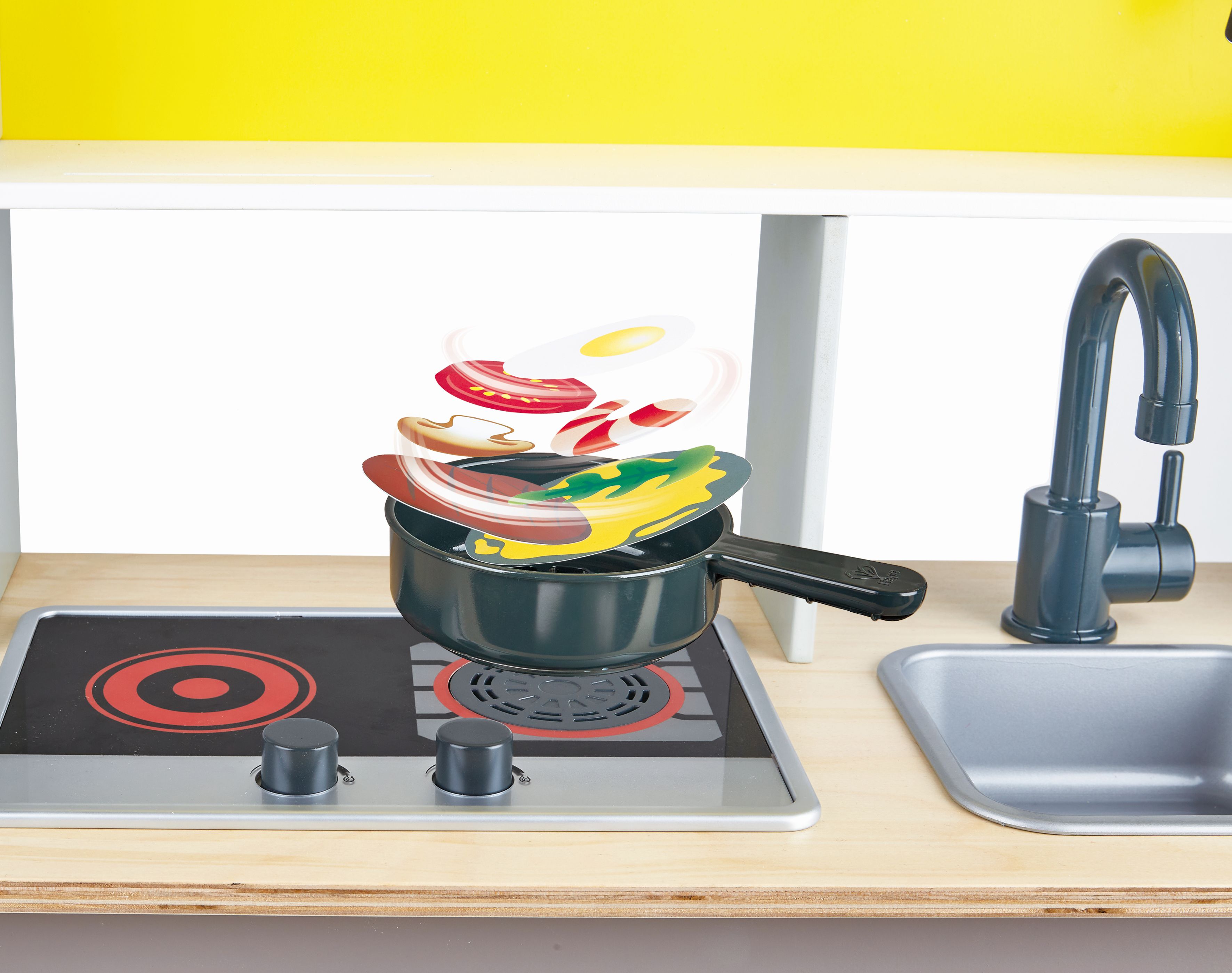 Deluxe Spielküche mit Mikrowelle, 12-teilig Deluxe Spielküche mit Mikrowelle, 12-teilig