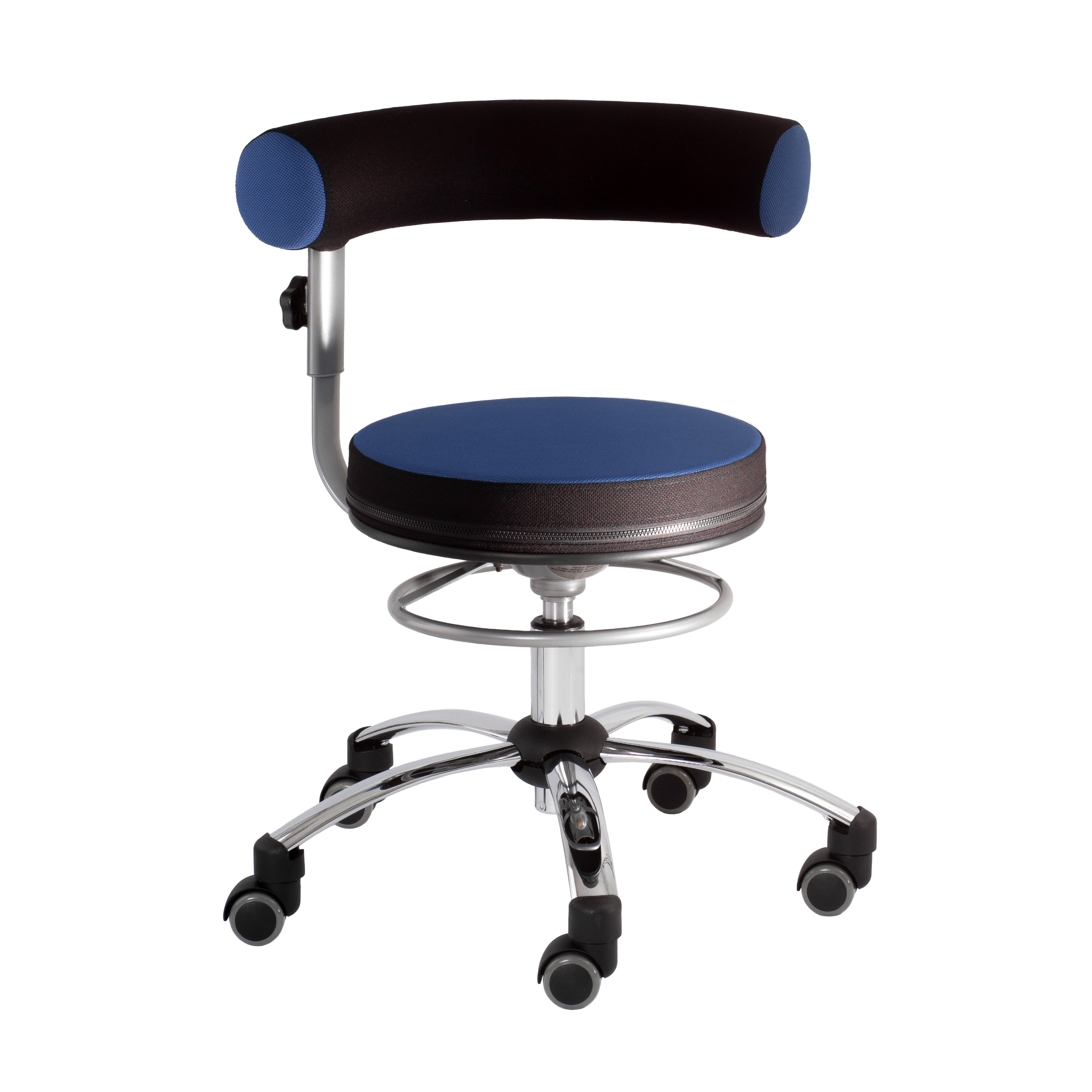 Sanus®-Gesundheitsstuhl Stoff, Lehne 360° schwenk- und höhenverstellbar (LH)
