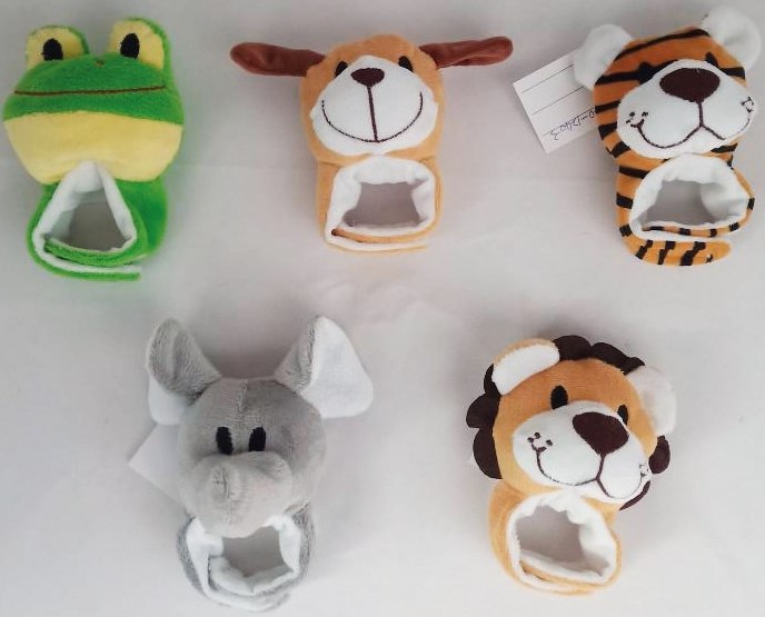 Kinderarmband mit lustigem Tierkopf, 5 Motive sortiert