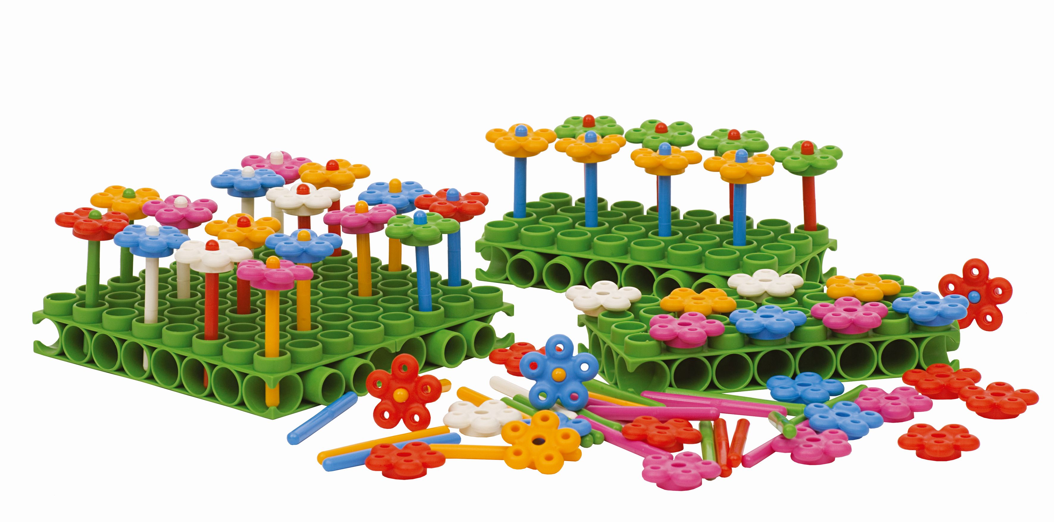 Poly-M Steckbausystem Blumenwiese, 104 Spielteile