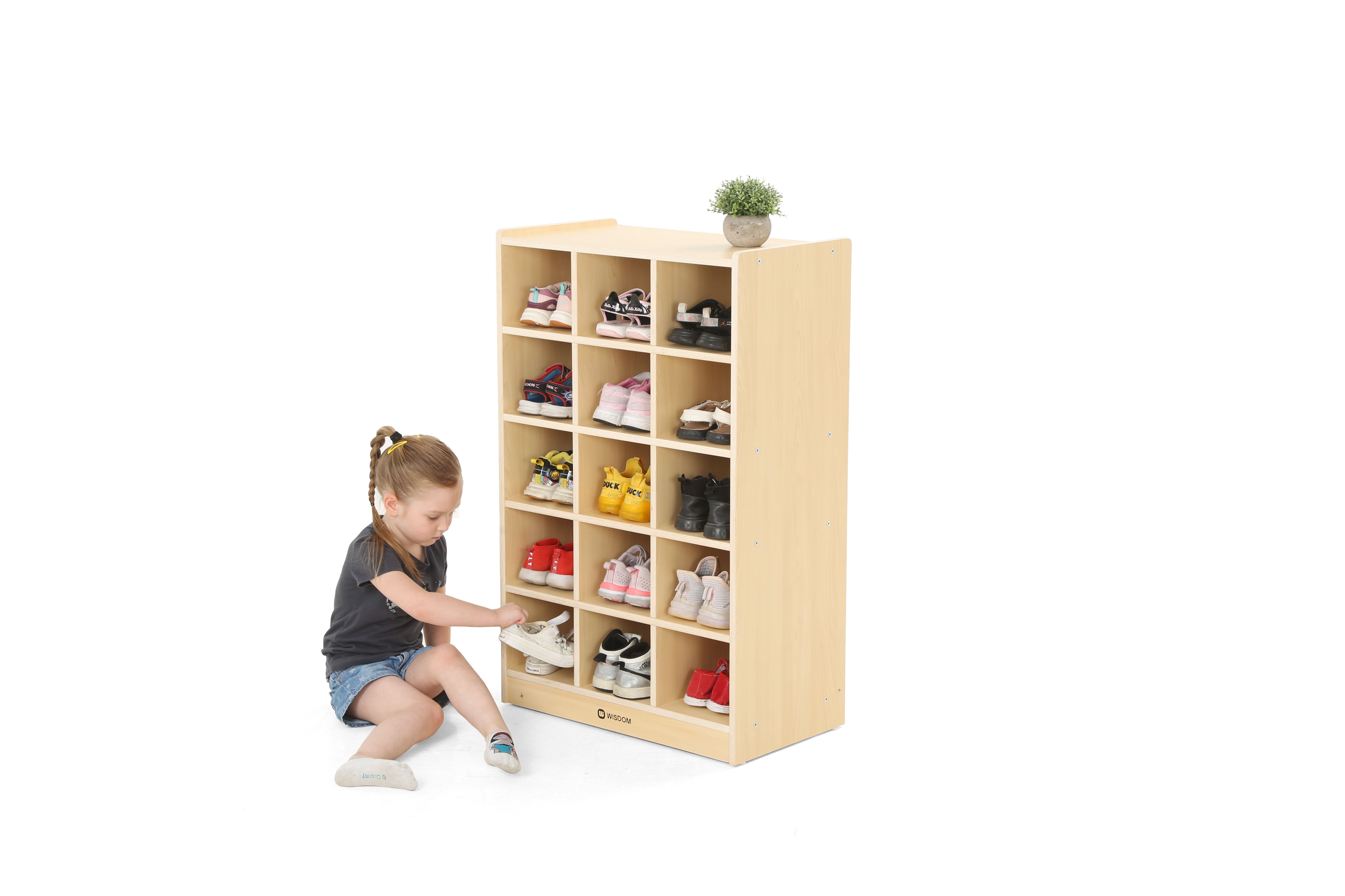 Kindergarten Schuhregal für 15 Paar Schuhe