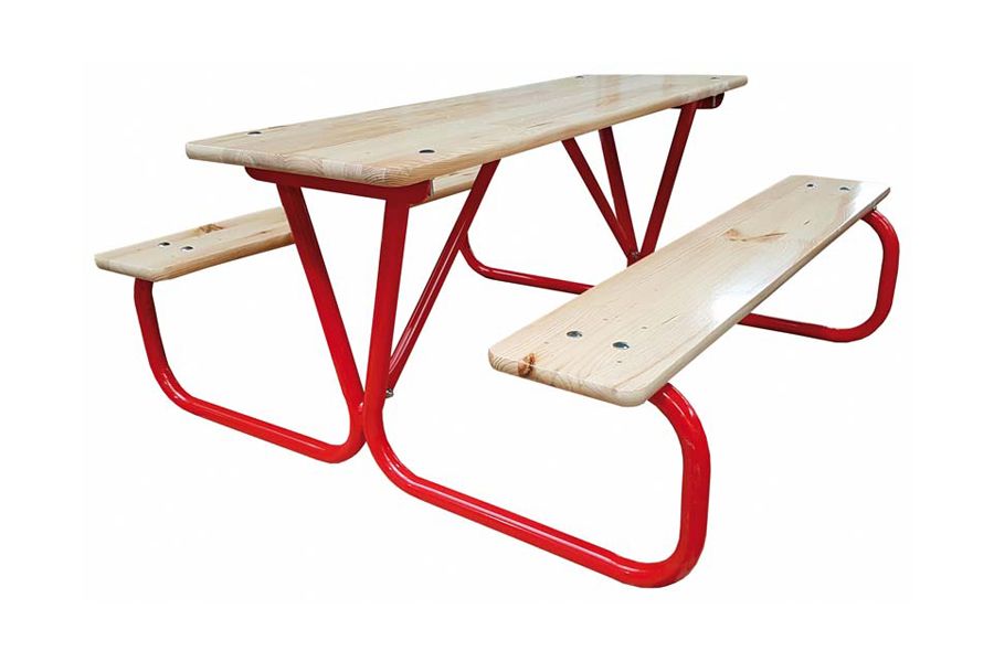 Kinderpicknick-Garnitur -  Douglasienholz (Tischplatte & Sitzbänke)