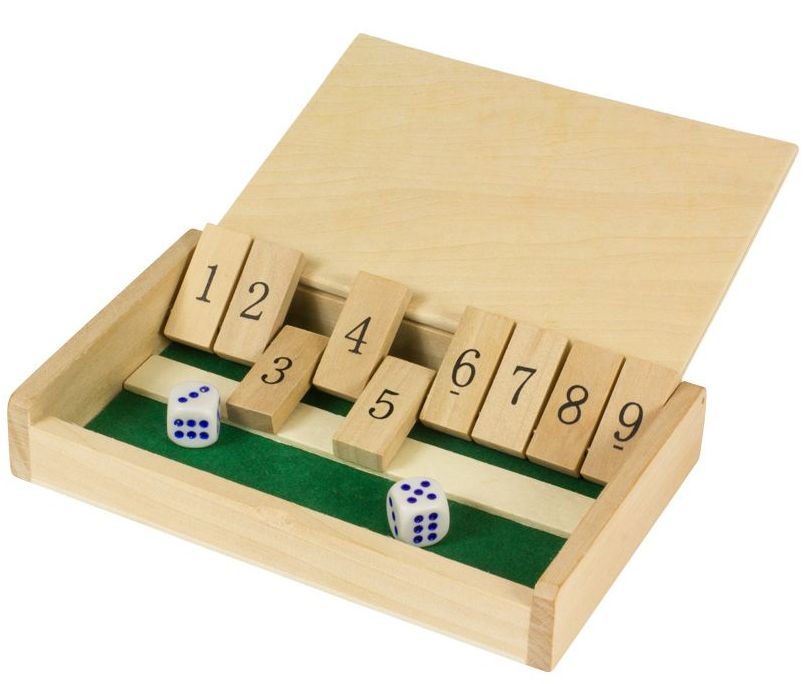 Der kleine Taktiker "Shut the Box" Taschenspiel