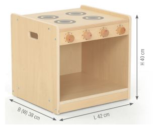 Herd-Spielküche für Krippenkinder "Owlaf" Herd-Spielküche für Krippenkinder "Owlaf"