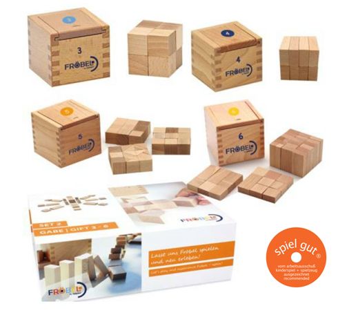 Fröbel Set 2 - Spielgabe 3 bis 6