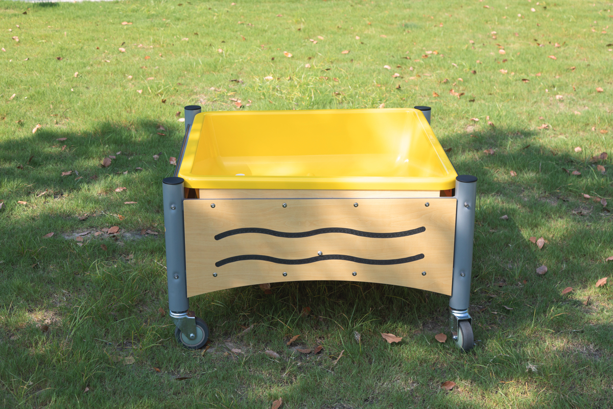 Mobiler Matschtisch quadratisch Mobiler Matschtisch quadratisch