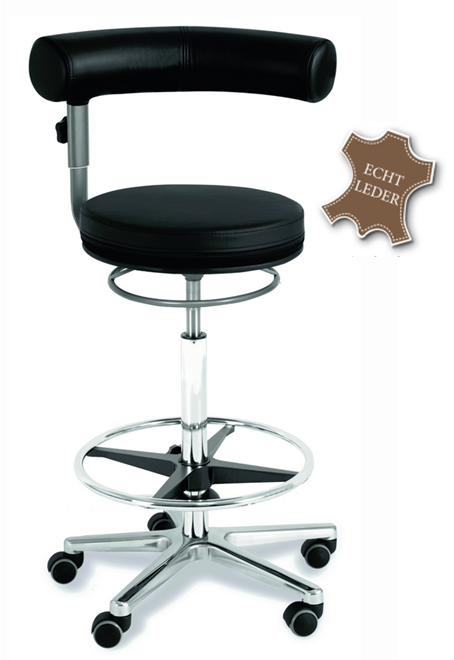 Sanus®-Gesundheitsstuhl Hochstuhl Leder, Lehne 360° schwenk- und höhenverstellbar (LH) - Preise dieser Serie variieren - Sanus®-Gesundheitsstuhl Hochstuhl Leder, Lehne 360° schwenk- und höhenverstellbar (LH) - Preise dieser Serie variieren -