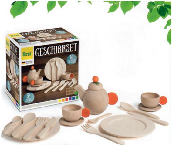 Geschirrset Natur, 16-teilig