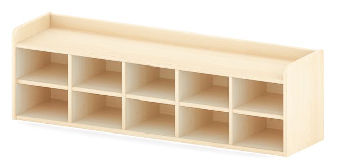 Garderobensitzbank/Schuhregal 10 Fächer "Owlaf"