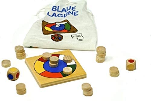Würfelspiel "Blaue Lagune" mit Zugbeutel