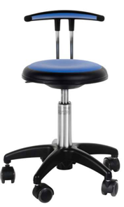 Génito Drehstuhl NEW STAR mit T- Rückenlehne, Sitzhöhe 38-48 cm höhenverstellbar mit Rollenstopp