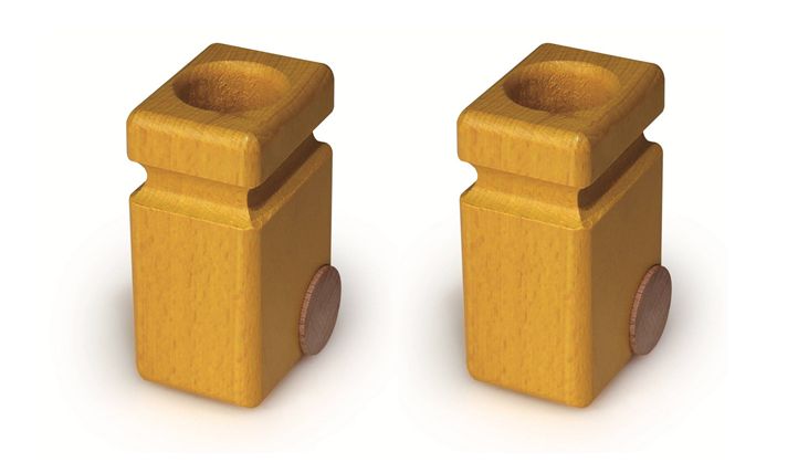 fagus® classic Mülltonne, 2er-Set, gelb