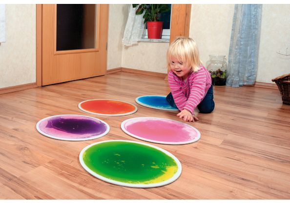 Faszinationsmatten / Sensorikmatten rund, 5er Set