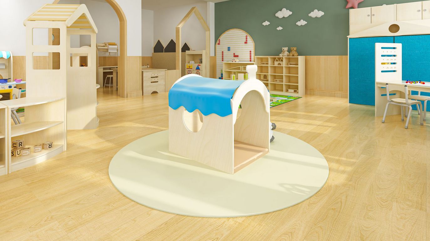 Runder Teppich beige, Ø 200 cm