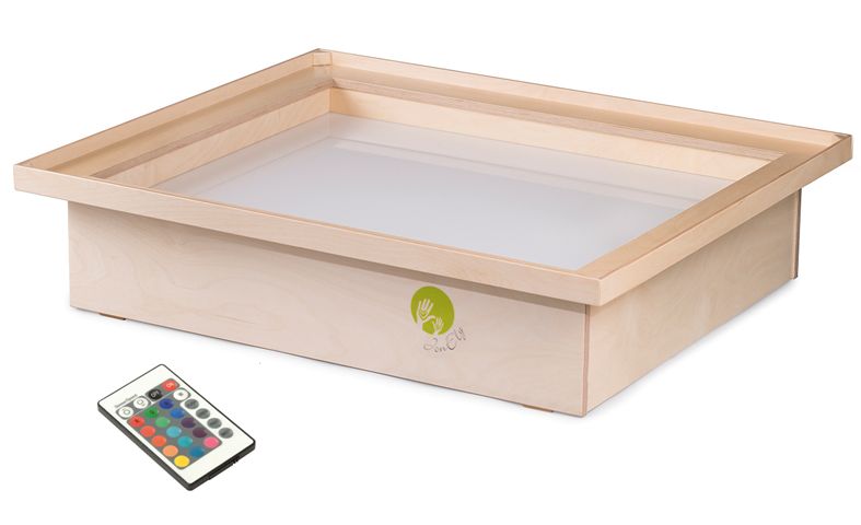 Leuchtsandkasten mit Ablagerahmen, inkl. Fernbedienung