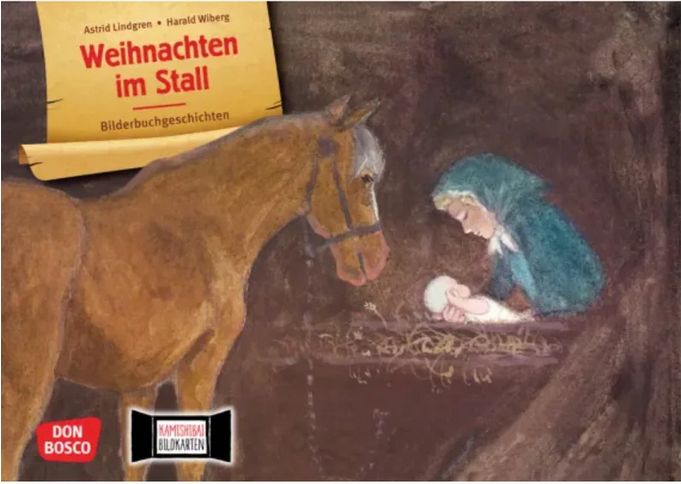 Kamishiba Karten Weihnachten im Stall