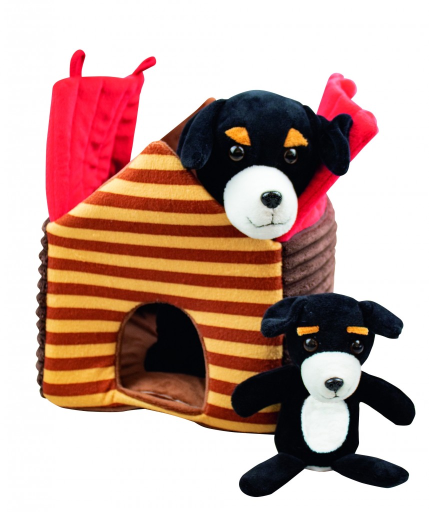 Geschichten-Handpuppe Hund Dobby und Freunde, 3-tlg.