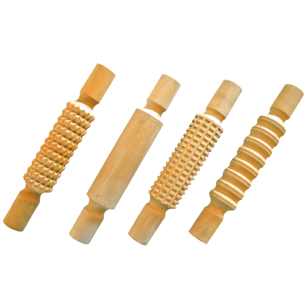 Knetrollenstempel, 4er Set