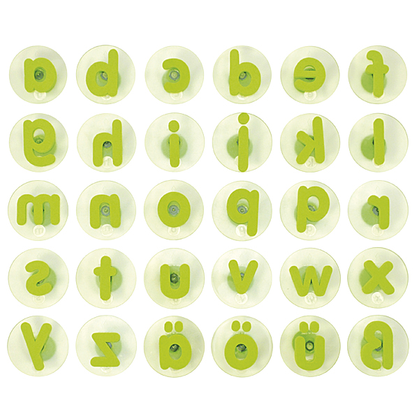 Riesenstempel Kleinbuchstaben 30er Set, grün